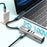 TYS-7HD-2C 100W 4K Type-C to HDTV 7-in-1 Hub Adapter with 2 USB-C / USB 3.0 / PD 100W / SD / TF Card Reader for Windows / MacOS / Linux / Android - Silver - 5