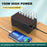 WT-268 30-Port USB Charging Station 150W High Power Fast Charger Desktop Charging Hub - US Plug - 2