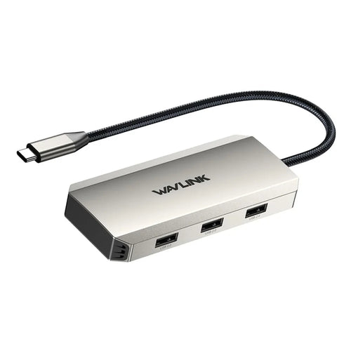 WAVLINK WL-UMD308L Triple 4K Docking Station USB-C Hub Adapter with HD / DP / 100W PD Ports for Laptops - Silver - 1