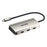 WAVLINK WL-UMD308L Triple 4K Docking Station USB-C Hub Adapter with HD / DP / 100W PD Ports for Laptops - Silver - 1