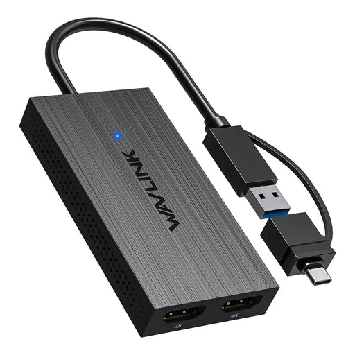WAVLINK UG6902H DisplayLink USB-C HD Adapter USB-C / USB 3.0 to Dual HD Converter Support 4K 60Hz UG6902H Dual Display - Black - 2