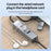 PD 60W 4 in 1 Hub Adapter iP / USB / Type-C Converter with Gigabit Ethernet / Digital Audio / Data Transfer for Laptops / PCs / Tablets / Phones - Silver - 6
