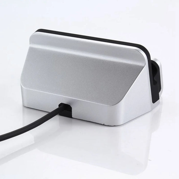Type-C Desktop Charging Dock Stand Multifunctional Charging Station for Smartphones - Silver - 4
