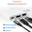 HC-04D USB-C Hub 5 in 1 Docking Station Type-C to 4K HD USB3.0 / 2.0 Splitter Adapter - White - 4