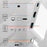 HC-04D USB-C Hub 5 in 1 Docking Station Type-C to 4K HD USB3.0 / 2.0 Splitter Adapter - White - 5