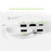 HC-04D USB-C Hub 5 in 1 Docking Station Type-C to 4K HD USB3.0 / 2.0 Splitter Adapter - White - 6