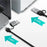 COTECI 16023 4 in 1 USB Hub USB-C / Type-A to USB3.0 USB2.0 RJ45 Ethernet Docking Station for Laptop Tablet - Grey - 4