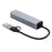 COTECI 16023 4 in 1 USB Hub USB-C / Type-A to USB3.0 USB2.0 RJ45 Ethernet Docking Station for Laptop Tablet - Grey - 7