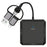 TYS-1029 iP (5-14)+USB+Type-C Interface Hub 9-in-1 USB-C Adapter Card Reader for TF  /  SD  /  CF  /  MS 60W PD Fast Charging Docking Station - Black - 1