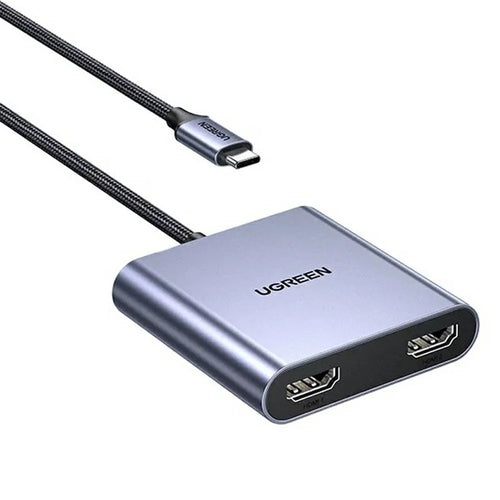 UGREEN CM866 65145 USB-C to Dual HD 4K / 30Hz Adapter with USB-A 3.0 PD 100W Fast Charging Port - 1
