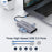 QGEEM QG-UH07-3 7-in-1 Type-C Docking Station Multi-Port USB-C Hub Support HD Compatible Chromebook Thunderbolt 3 - 5
