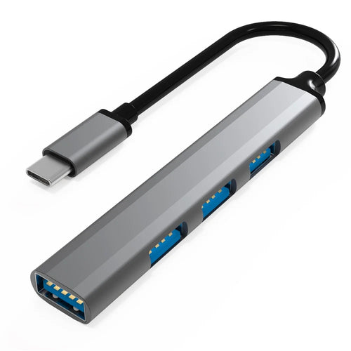 U4-C USB C Hub 3xUSB 3.0+USB 2.0 Convertor Portable Data Transfer Type C Hub Adapter Applicable for Notebook PC/Laptop/USB Flash Drives/Mobile HDD/Mouse - 1