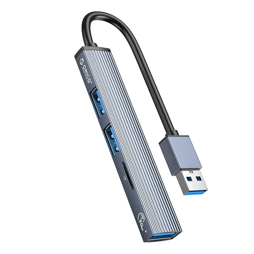 ORICO AH-A12F 4-Port USB3.0 HUB USB to USB3.0+USB2.0+TF Card Slot Adapter Converter Support Card Reader - 1