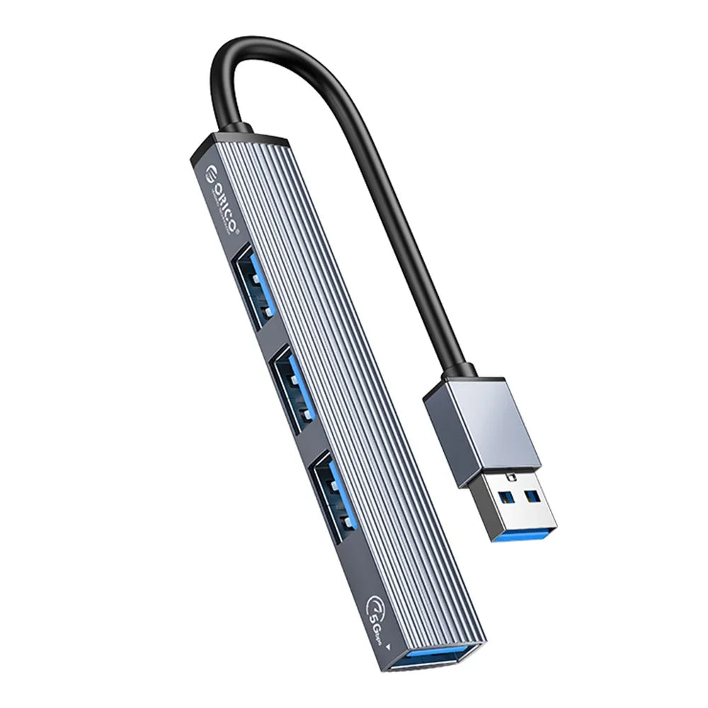 ORICO AH-A13 1*USB 3.0 + 3*USB 2.0 HUB 4 Port Aluminum Alloy USB Splitter for Macbook Pro PC Computer - 1