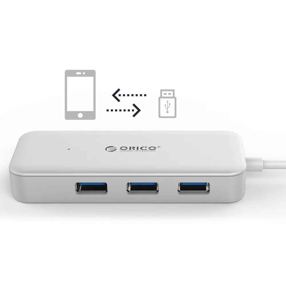 ORICO TC4U-U3 Type-C to USB-A Hub 4-Ports USB3.0 Hub Adapter 5Gbps High-Speed Transmission Converter with OTG Function - 4