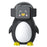 For Apple Watch Cute Penguin Silicone Charging Base Desktop Charging Stand Holder (without Charger) - Black - 1
