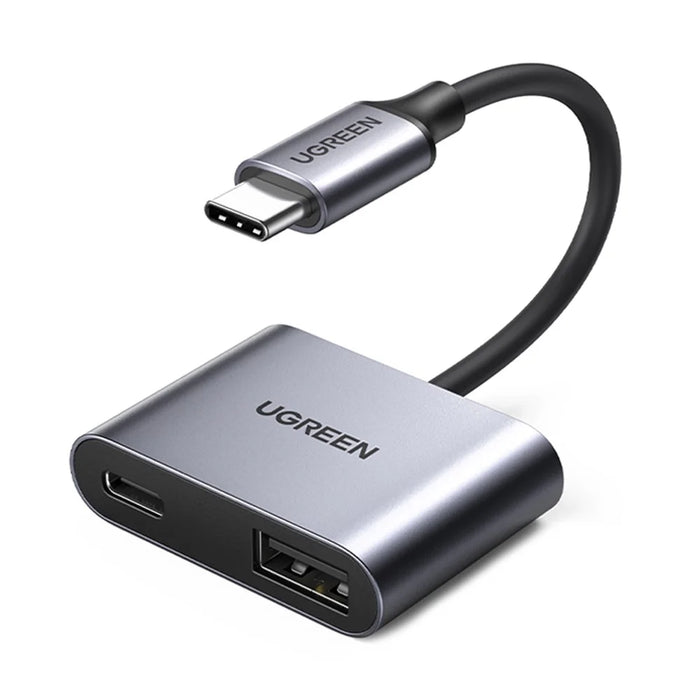 UGREEN USB-C Hub Type-C Male to PD 60W+USB 3.0 Female Adapter 5Gbps Data Transfer Converter for MacBook Laptops - 1