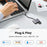 UGREEN USB-C Hub Type-C Male to PD 60W+USB 3.0 Female Adapter 5Gbps Data Transfer Converter for MacBook Laptops - 6