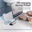 ORICO PW11-5P 5 in 1 Docking Station 4K Video PD 60W Charging Multifunctional Type-C Hub - Dark Grey - 3