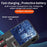 H988B 3 USB + 2 Type-C PD Fast Charger Desktop Charging Station with Digital Display (CE Certified) - UK Plug - 4