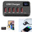 H988A 50W Smart Digital Display 5 Ports USB Charger Phone Tablet Charging Station (CE Certified) - AU Plug - 3