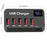 H988A 50W Smart Digital Display 5 Ports USB Charger Phone Tablet Charging Station (CE Certified) - AU Plug - 7