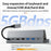BS107 Type-C to PD+HD+USB3.0*2+USB2.0+USB-C+RJ45 Hub Adapter 7-in-1 Gaming Docking Station for Steam Deck - 7