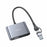 YESIDO HM15 USB / Type-C to VGA + HD Adapter HDTV Dual Monitors Mirroring Adapter - 1