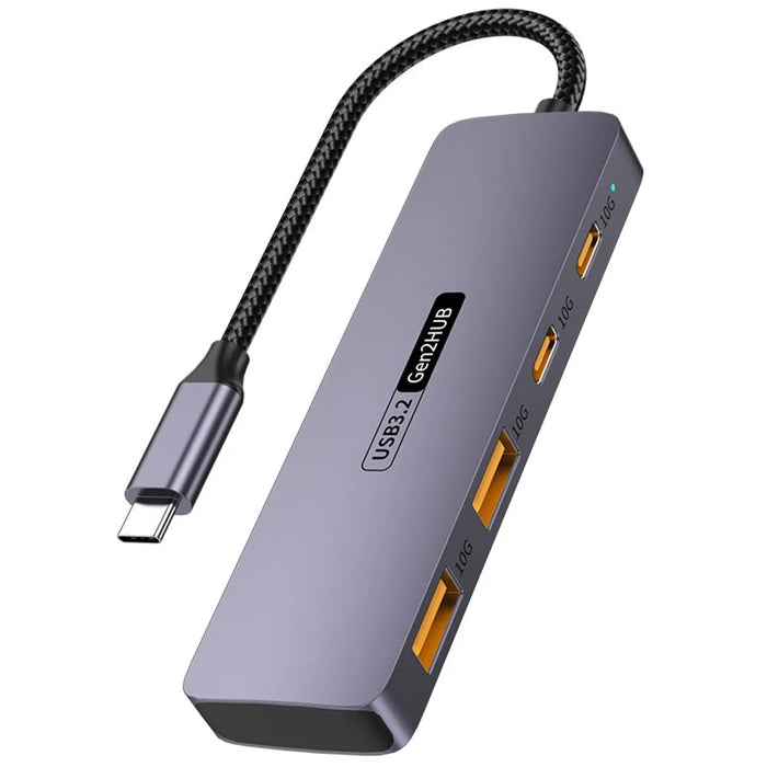 T-508 4-in-1 Type-C Docking Station for Notebook, Tablet, Smartphone Splitter Converter USB 3.2 Hub - 1