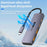 T-508 4-in-1 Type-C Docking Station for Notebook, Tablet, Smartphone Splitter Converter USB 3.2 Hub - 4