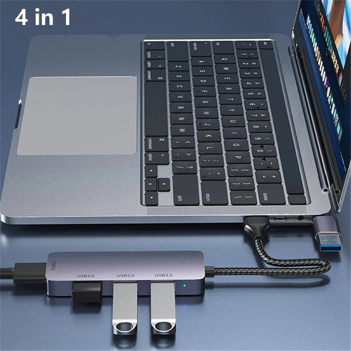 T203 USB+Type-C 3.0 Converter Hub 5Gbps USB 3.0 Data Transfer Adapter for Laptop Tablet - 3