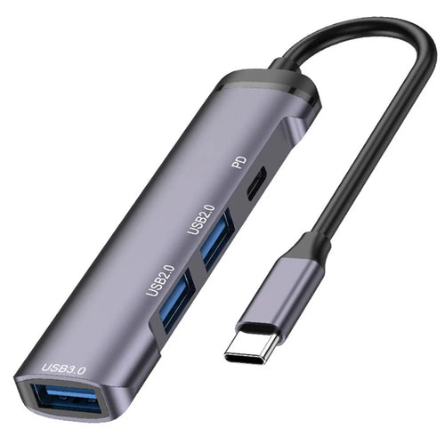 T506 USB-C 3.0 Adapter Hub Multi-Port Converter to PD+USB 3.0+2xUSB 2.0 - 1