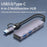 T-32C USB 3.0 + Type-C 4-port Hub Aluminum Alloy Docking Station with 2-in-1 Cable - 2