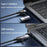 T-32C USB 3.0 + Type-C 4-port Hub Aluminum Alloy Docking Station with 2-in-1 Cable - 3