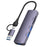 T205 USB / Type-C to USB2.0x2 + USB3.0 + TF / SD Slot USB Hub Laptop Phone Docking Station - 1