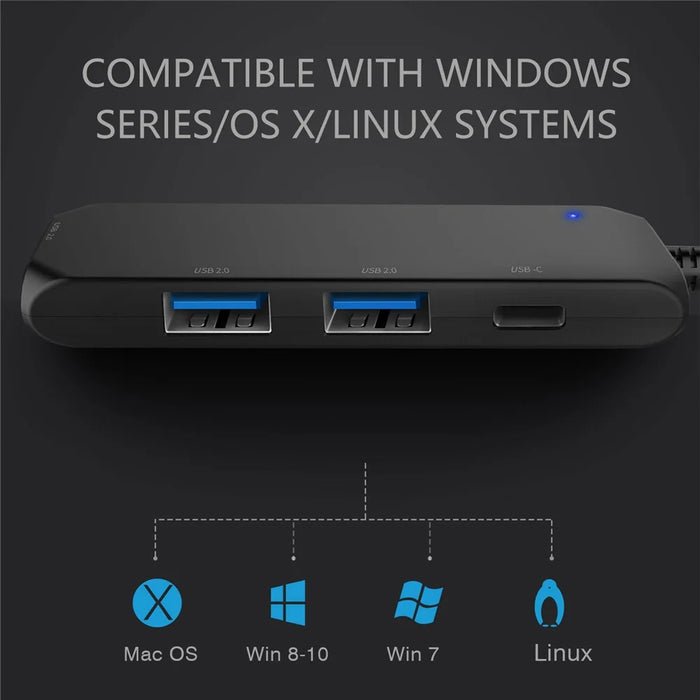 ST31 Laptop Expansion USB Type-C Hub Splitter Multi-Functional Docking Station - 5