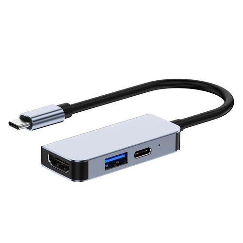2122 Laptop Expansion Type-C to USB3.0+HD+PD Hub Splitter Multi-Functional Docking Station - 1
