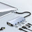 2109 5-in-1 Docking Station Type-C to HDTV+USB3.0 / 2.0+HUB+LAN+PD Adapter - 2