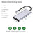 2110 11-in-1 Type-C Docking Station 4K*2K@30Hz Multi-Port Hub USB Data Reading Card Slots Adapter - 2