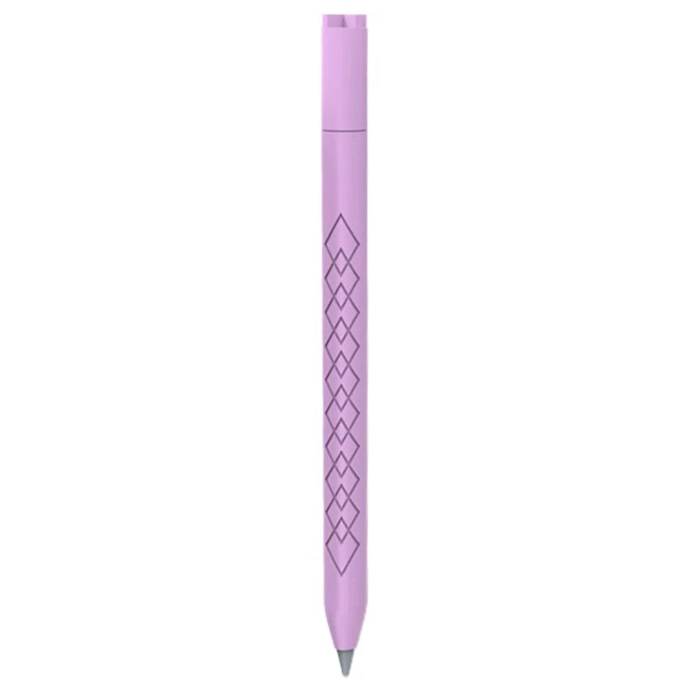 For Apple Pencil 3 (USB-C) Anti-scratch Silicone Sleeve Diamond Texture Stylus Pen Protective Cover - Purple - 1
