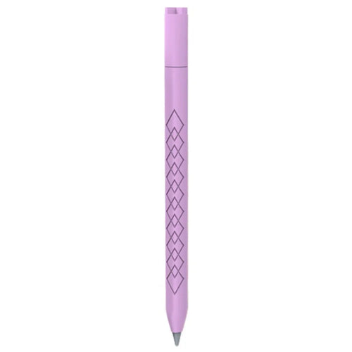 For Apple Pencil 3 (USB-C) Anti-scratch Silicone Sleeve Diamond Texture Stylus Pen Protective Cover - Purple - 1