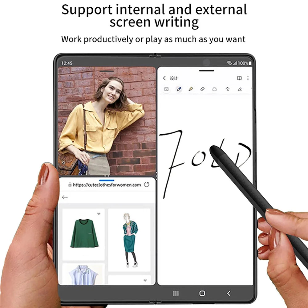 GKK For Samsung Galaxy Z Fold5 5G Capacitive Drawing Writing Pen Touch Screen Stylus Pen - Black - 4