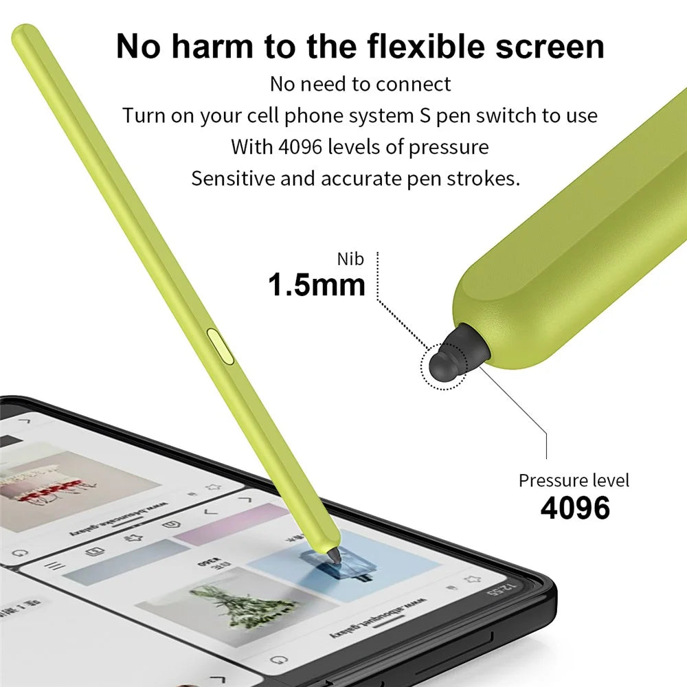 For Samsung Galaxy Z Fold6 5G / Z Fold5 5G Stylus Replacement Electromagnetic Pen (Without Bluetooth-Compatible) - Yellow - 5
