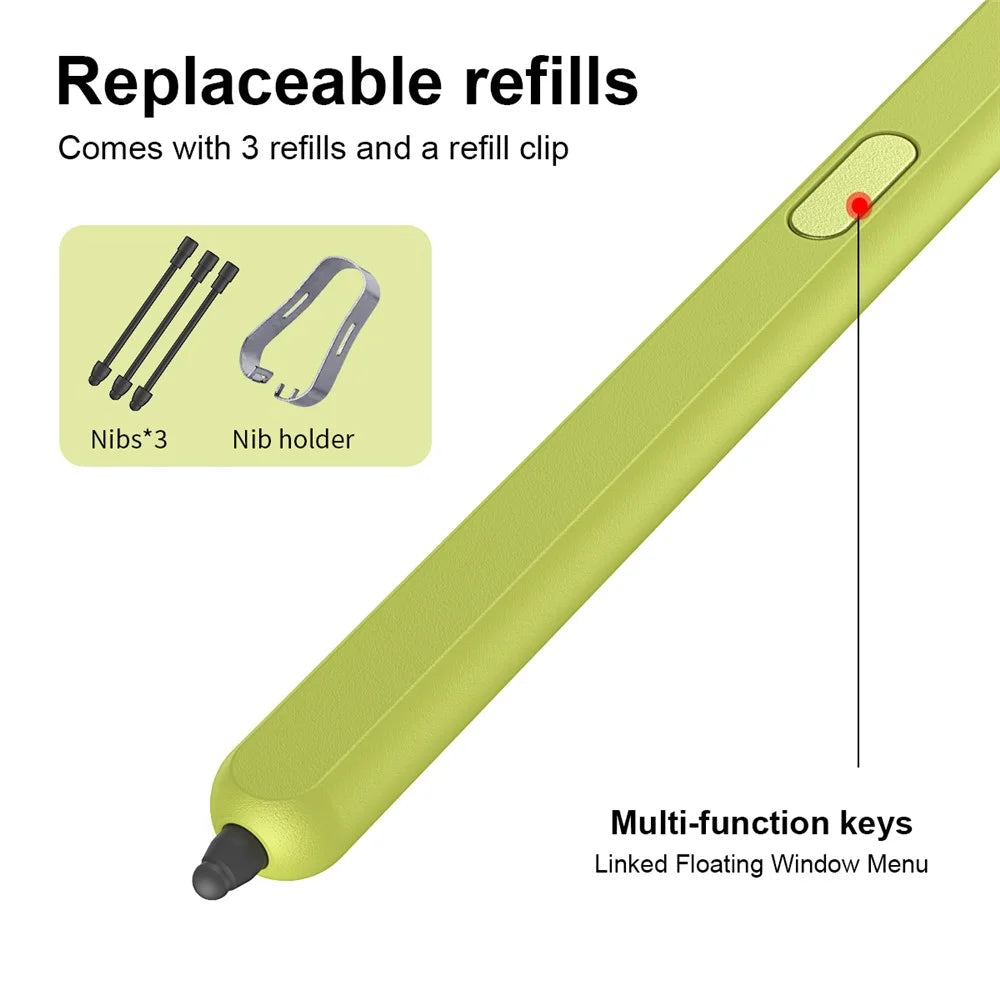 For Samsung Galaxy Z Fold6 5G / Z Fold5 5G Stylus Replacement Electromagnetic Pen (Without Bluetooth-Compatible) - Yellow - 7