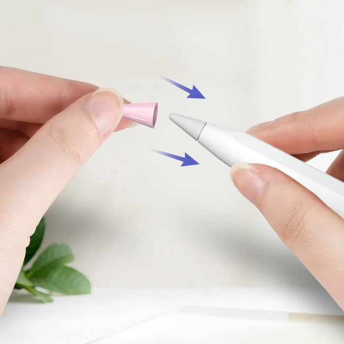 4Pcs For Huawei M-Pencil 3rd Generation / 2nd Generation / 1st Generation / Apple Pencil (2nd Generation) / (1st Generation) Pen Tips Cover - White - 5