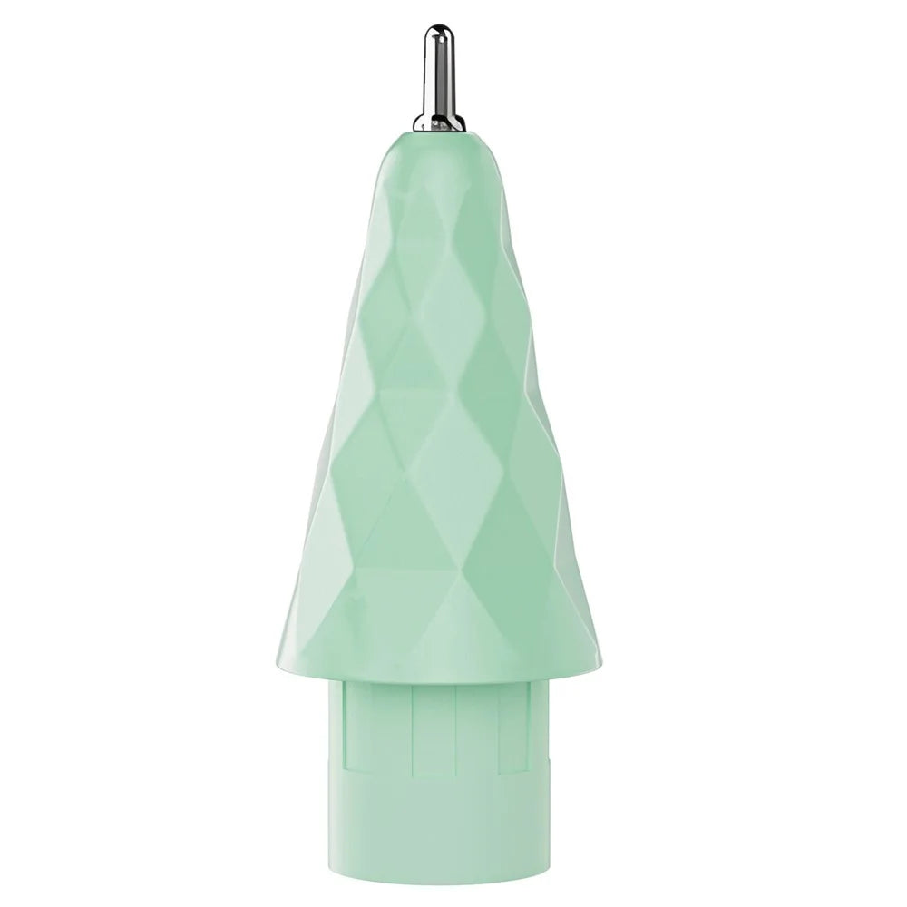 For Apple Pencil (2nd Generation) / Pencil (1st Generation) / Pencil (USB-C) Tips Rhombus Noiseless Pen Tips - Fine Point / Light Green - 1