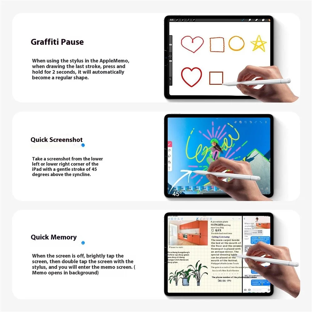 WIWU Pencil A01 For iPad (2018 and Later) Capacitive Pen Anti-Mistouch Tilt Pressure Stylus Pen - 6