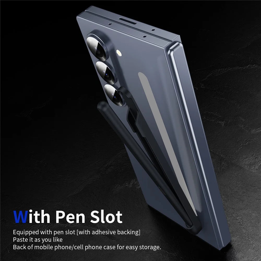 For Samsung Galaxy Z Fold6 5G / Z Fold5 5G / Z Fold4 5G / Z Fold3 5G Electromagnetic Pen Stylus with Pen Slot - Black - 6