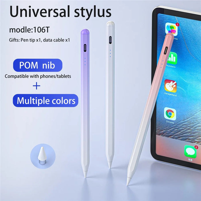 KHD-106TB Universal Active Capacitive Pen Touch Screen Phone Tablet Stylus Pen - Gradient Purple - 2