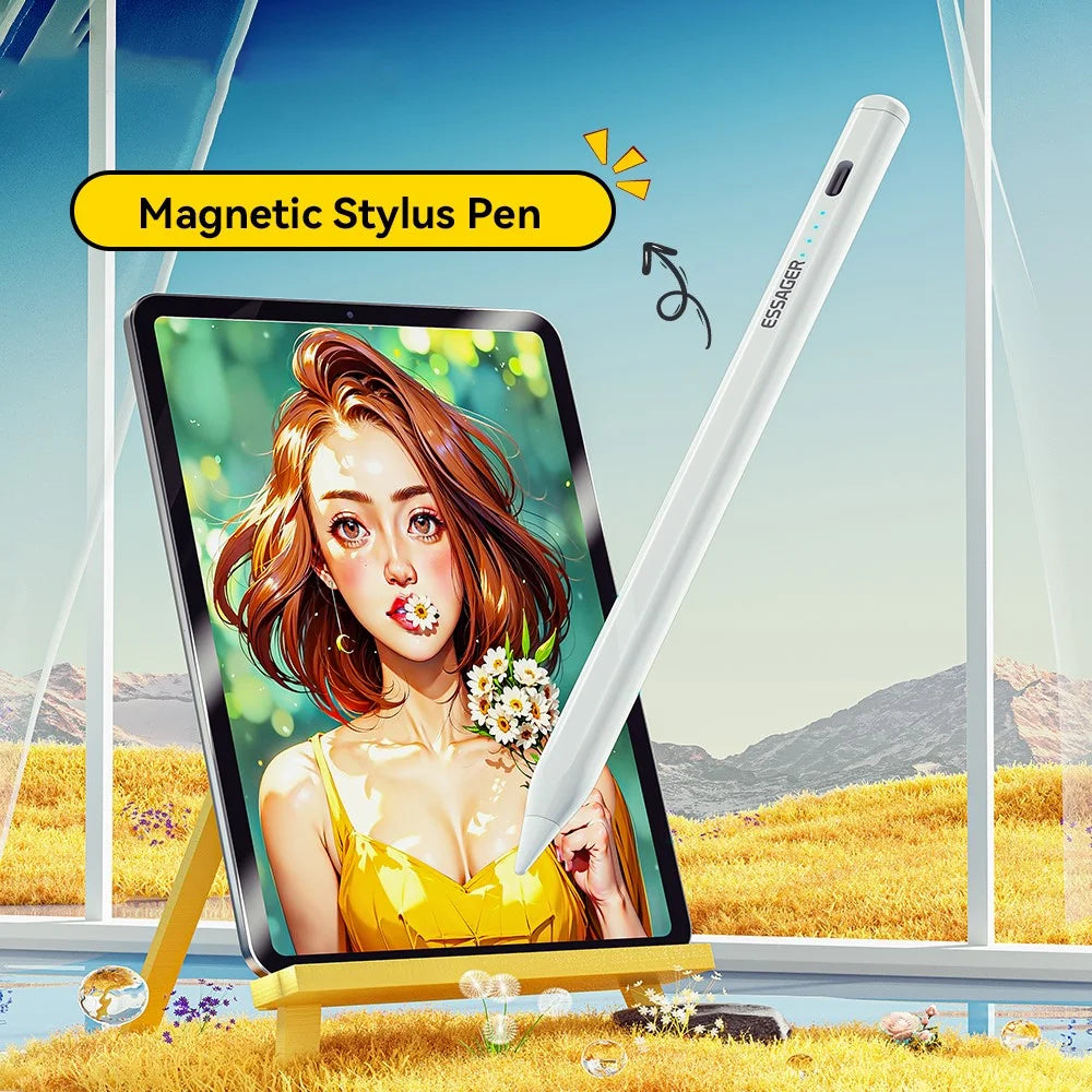 ESSAGER Anti-Mistouch Magnetic Capacitive Stylus Pen High Sensitive Touch Screen Pencil - 4